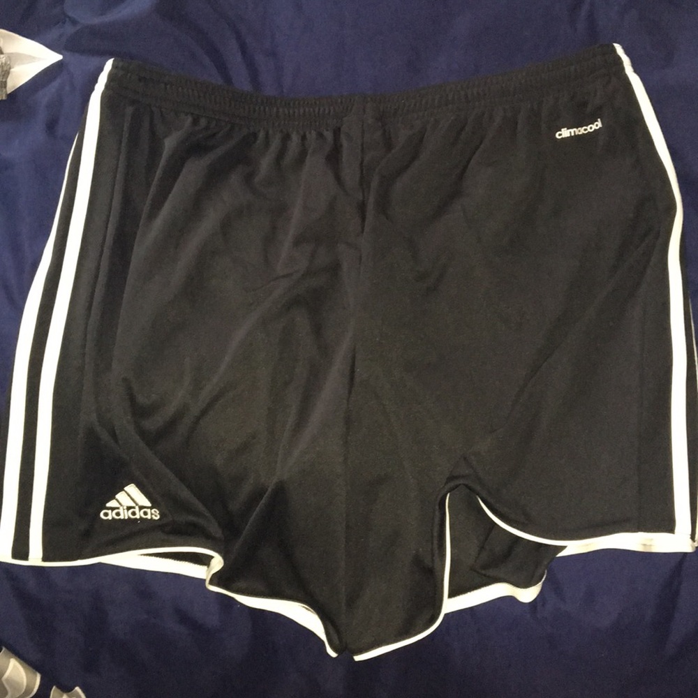 Black Adidas running shorts